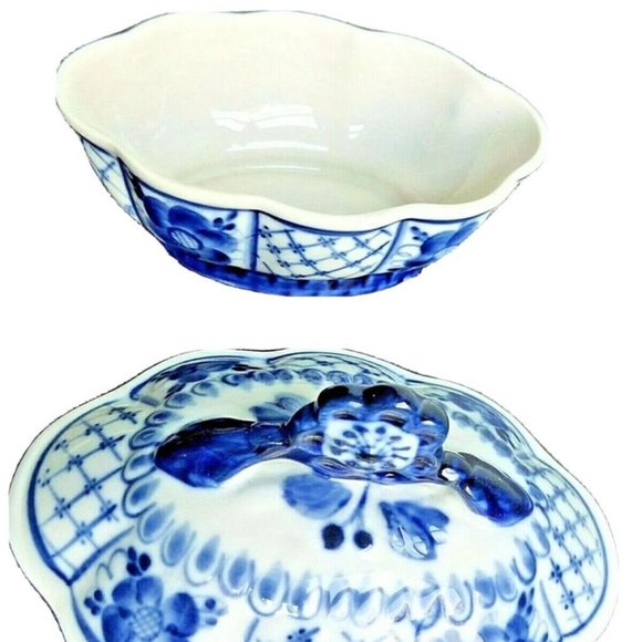 Authentic GZHEL Vintage Porcelain Bowl - Picture 2 of 3